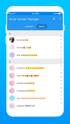 Emoji Contact: Contact Emoji Maker screenshot 2