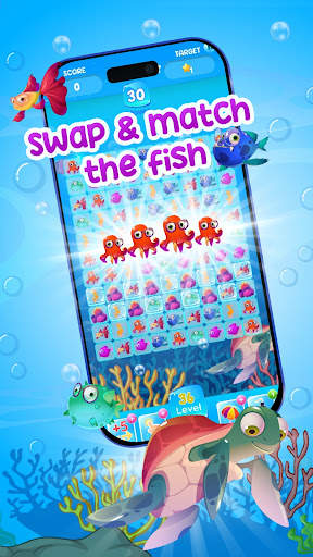 Ocean Crush Game - Match 3 screenshot 7