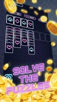 Neon Solitaire screenshot 2
