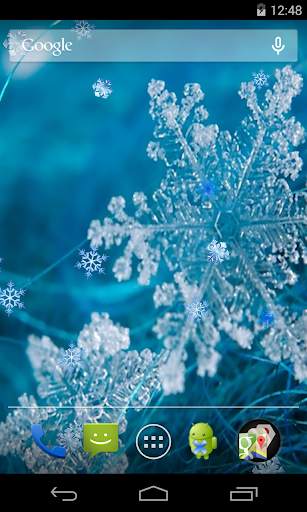 Snowflakes Live Wallpaper screenshot 1