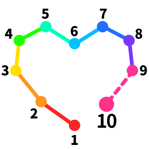 Dot to Dot to Coloring icon