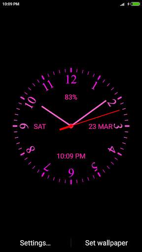 Analog Clock Live Wallpaper screenshot 4