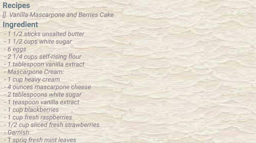 Wedding Cake Recipes Offline App screenshot 5