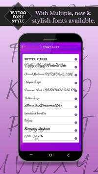 Tattoo Font Style screenshot 2