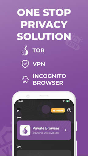 Private TOR Browser   VPN screenshot 1