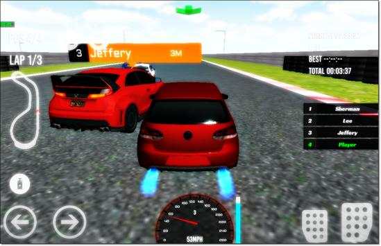 Fast Hatchback Car Racing screenshot 2
