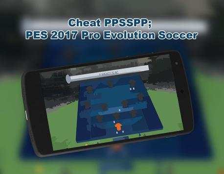 Cheat PPSSPP; PES 2017 Pro Evolution Soccer (New) screenshot 3