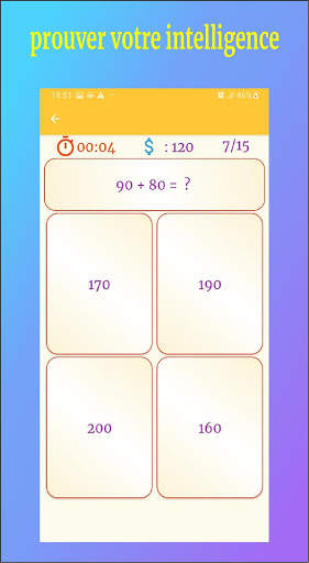 Jeux Calcul Mental - jeux educatif mathematique screenshot 3
