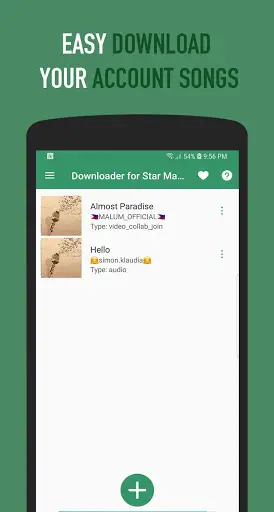 Downloader for Star Maker screenshot 1