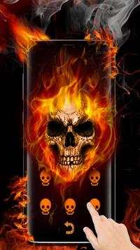 Fire Flaming Skull Theme screenshot 5