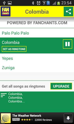 Colombia Songs World Cup 2014 screenshot 4
