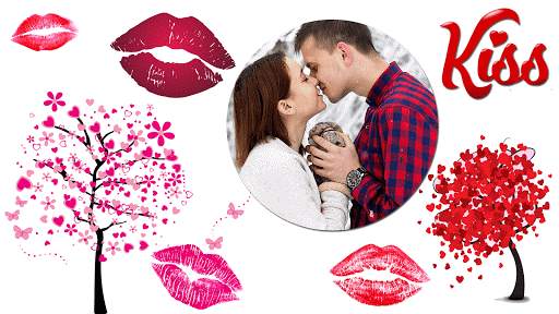 Kiss GIF Photo Frame Editor screenshot 1