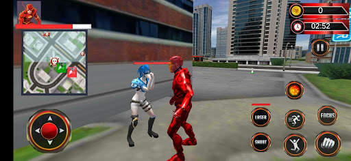 Iron Rope Hero War - Superhero crime city Games स्क्रीनशॉट 5