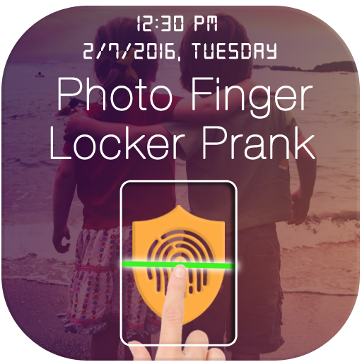 Photo Finger Print Lock Prank आइकन
