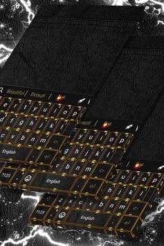 Black Leather Keyboard Theme screenshot 5