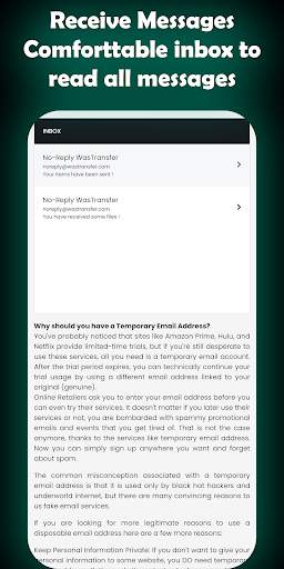 Temp it Mail - Temporary Email screenshot 2