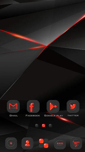 Red Light 3D Launcher Theme screenshot 3