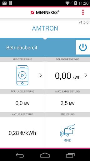 MENNEKES Charge APP screenshot 1