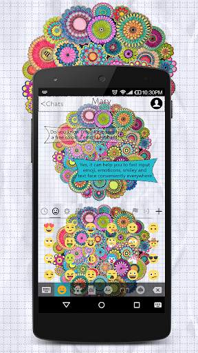 Coloring Book Emoji Keyboard Wallpaper screenshot 2