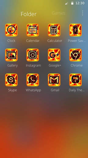 Cute Volcanic Lava Theme скриншот 6