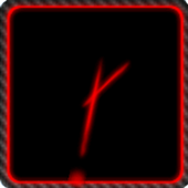 Neon carbon clock icon
