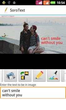 Soro Shop - Text your photos screenshot 1