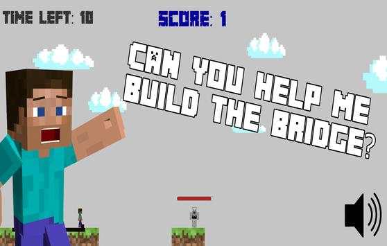 Minecraft Bridge Builder - Endless Runner screenshot 1