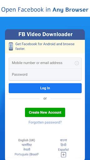 Free Video downloader for Facebook – Videos Saver screenshot 1
