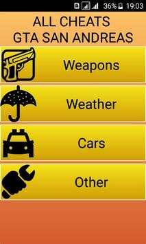Codes for GTA San Andreas (PC) screenshot 1