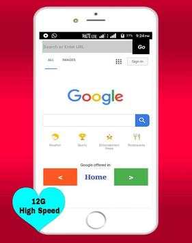 12G Speed browser screenshot 1