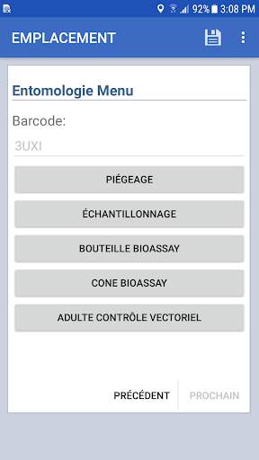 Epi Info™ Surveillance de vecteur screenshot 3