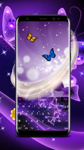 Purple Butterfly Keyboard screenshot 1