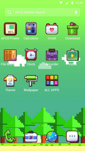 Pixel-APUS Launcher theme screenshot 2
