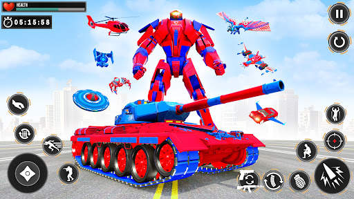 Tank Robot - Bus Robot Games screenshot 1