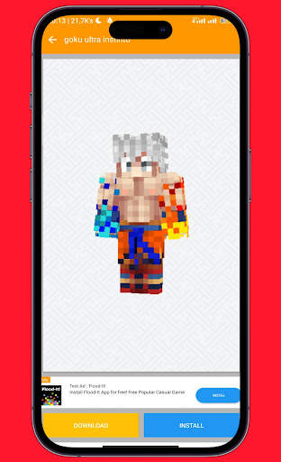 Goku Skin for Minecraft PE screenshot 2