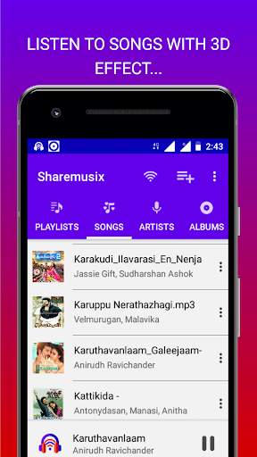 Sharemusix - Music Player without Ads screenshot 1