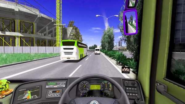 Free Mobile Bus Racing screenshot 2