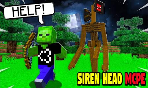 Siren Head [Horror] for Minecraft PE screenshot 2
