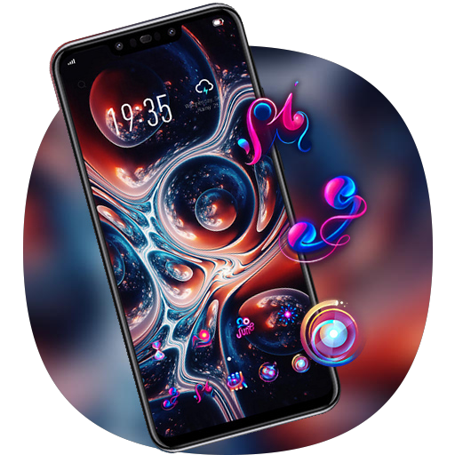 Colorful theme Red bubble sky art Y21L icon