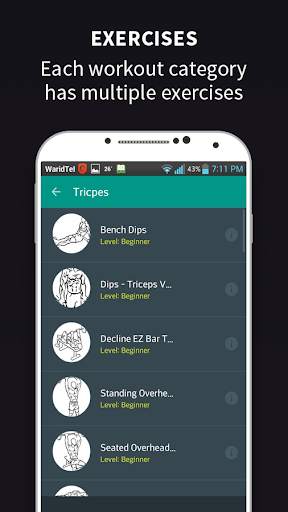 Gym Coach : Fitness Workout & Bodybuilding Trainer screenshot 2