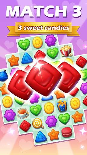 Sweet Candy Pop Match 3 Puzzle screenshot 1