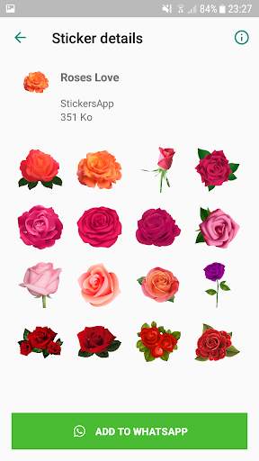 Roses Stickers For Whatsapp - WAStickerApps screenshot 4