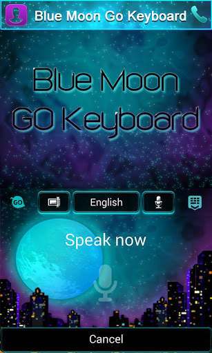 Bluemoon GO Keyboard Theme screenshot 6