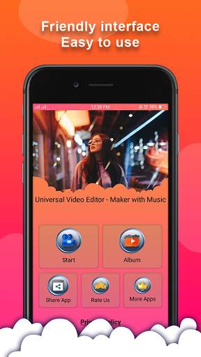 Universal Video Editor - Maker with Music screenshot 1