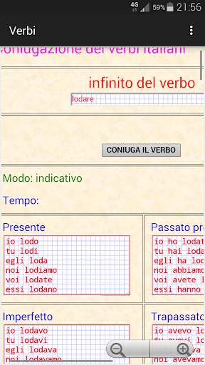 Verbi italiani screenshot 3