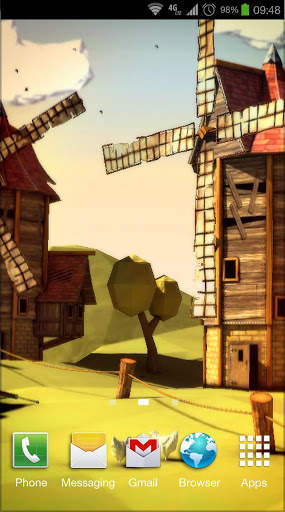 Paper Windmills 3D Free lwp screenshot 1