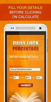 Daily Luck Percentage Calculator screenshot 2