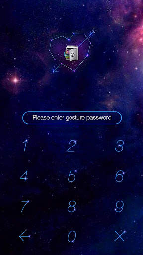 AppLock Theme Galaxy screenshot 1
