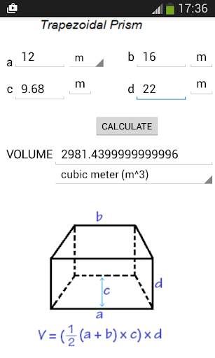 Volume Calculator 2 تصوير الشاشة