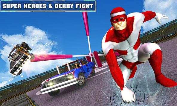 Car Fallout - Super Hero Flat Out Clash screenshot 3